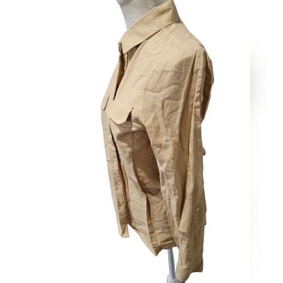 New IMNYC Tan Button Down S - Picture 2 of 5
